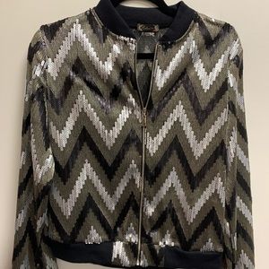 Sequin bomber jacket. NWT